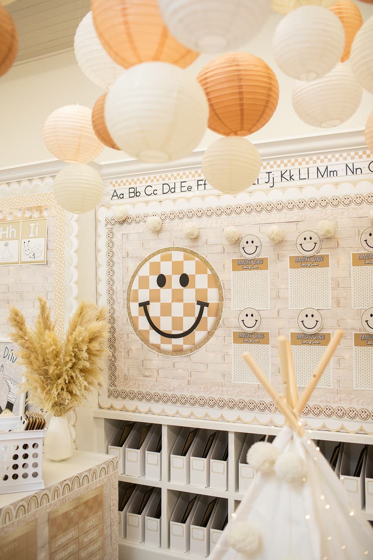 Neutral Classroom Decor