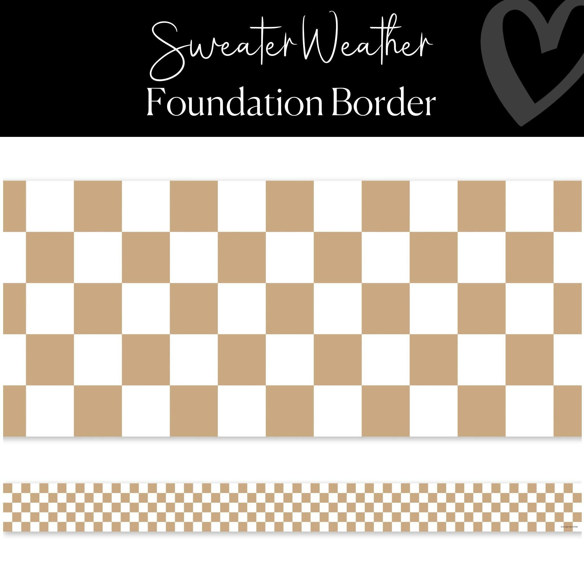 Sweater Weather | Bulletin Board Border | Schoolgirl Style